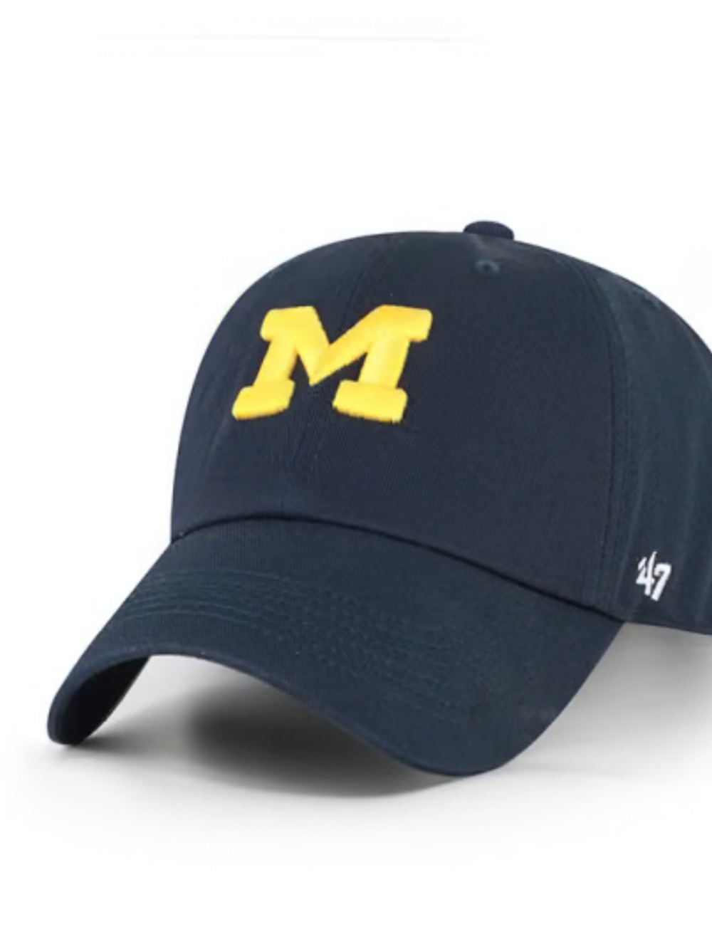 47 Navy Baseball Cap with Yellow 'M' Logo